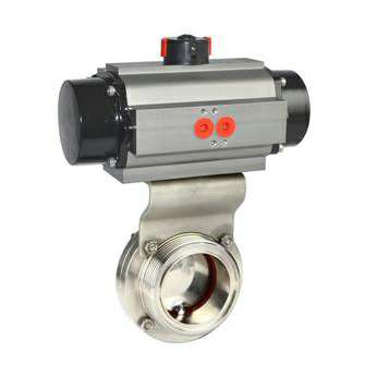 卫生级气动蝶阀 卫生级气动蝶阀